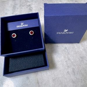 1 pair of Swarovski earrings in original box- never worn